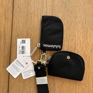 lululemon athletica Dual Pouch Wristlet Black/Gold